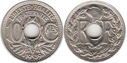 moneda Francia 10 céntimos 1939