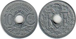 piece France 10 centimes 1941
