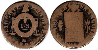 coin France 1 sol 1793