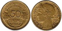 coin France 50 centimes 1941