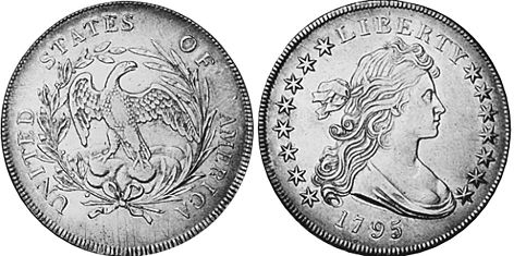 moneda Estados Unidos 1 dólar 1795