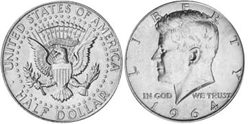 moneda Estados Unidos 50 centavos 1850