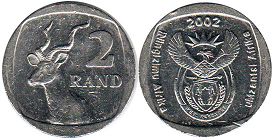 coin South Africa 2 rand 2002