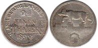 coin German Anhalt-Bernburg 1/24 taler 1822