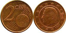 mynt Belgien 2 euro cent 2007