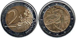 mynt Frankrike 2 euro 2017
