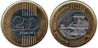 kovanice Mađarska 200 forint 2011