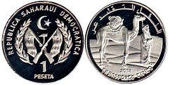coin Saharawi 1 peseta 2018