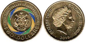coin Solomon Islands 2 dollars 2018
