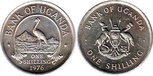 coin Uganda 1 shilling 1976