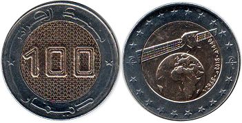 coin 100 dinar Algeria 2018