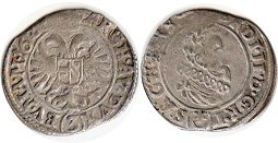 coin RDR Austria 3 kreuzer 1628
