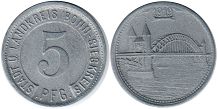 notgeld Bonn 5 Pfennig 1919