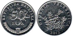 coin Croatia 50 lipa 2012