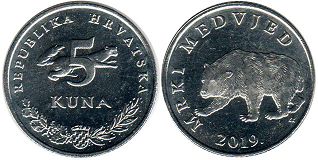coin Croatia 5 kuna 2019