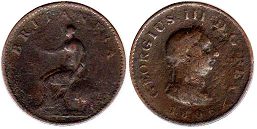 coin UK old coin farting 1806