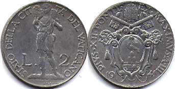Vatican 2 lire 1941