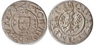 Münze Lübeck sechsling 1676