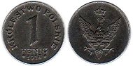 moneta Polska 1 fenig 1918