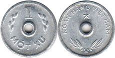 coin Viet Nam 1 xu 1975