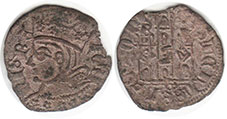 coin Castile and Leon cornado 1379-1390