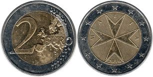 mynt Malta 2 euro 2016