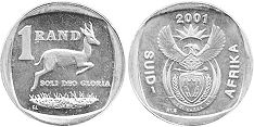 coin South Africa 1 rand 2001