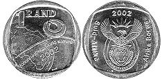 coin South Africa 1 rand 2002