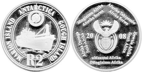 coin South Africa 2 rand 2008