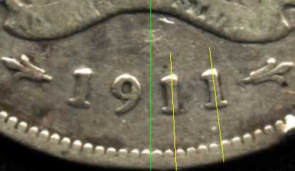 Reverse of 1911 florin