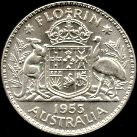 Australian florin 1953 varieties