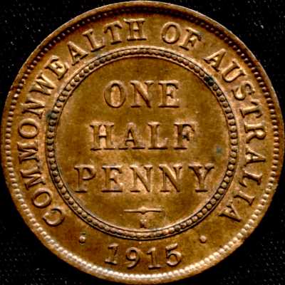 Half Penny 1915