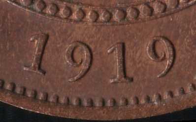 Half Penny 1919