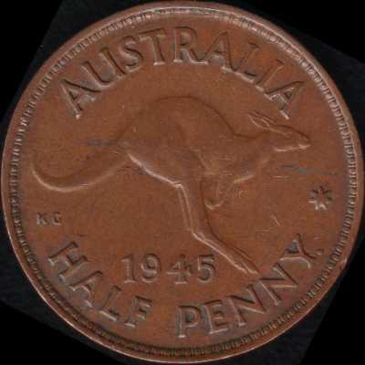 Half Penny 1945