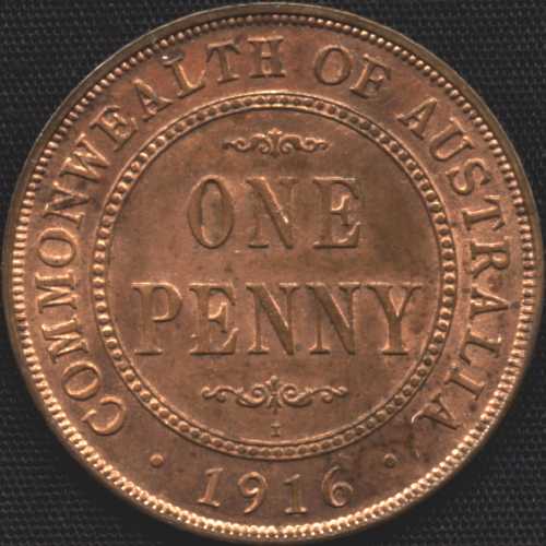 Penny lettered reverse