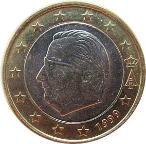 1 euro 1999 Belgium