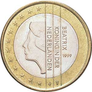 1 euro 1999 Netherlands