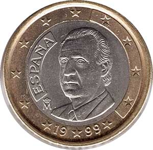 1 euro 1999 Spain