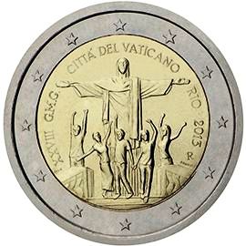 coin 2 euro 2013 Vatican_Rio coin 2 euro 2013 Vatican_Rio