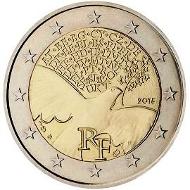 coin 2 euro 2015 France_peace coin 2 euro 2015 France_peace