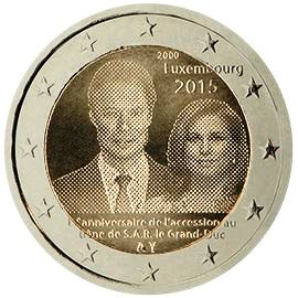 coin 2 euro 2015 Luxembourg_15_anniversary coin 2 euro 2015 Luxembourg_15_anniversary