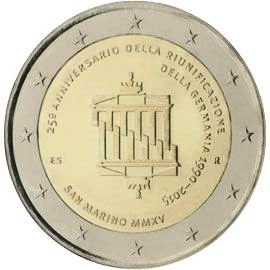 coin 2 euro 2015 San_Marino_25thGermanReunification coin 2 euro 2015 San_Marino_25thGermanReunification