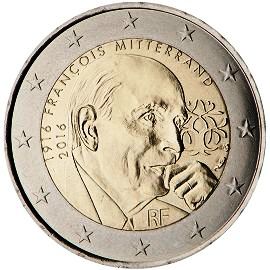 coin 2 euro 2016 france_mitterand coin 2 euro 2016 france_mitterand