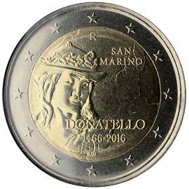 coin 2 euro 2016 san_marino_donatello coin 2 euro 2016 san_marino_donatello