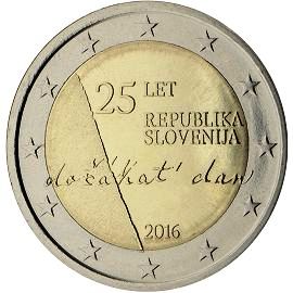coin 2 euro 2016 slovenia_independence coin 2 euro 2016 slovenia_independence