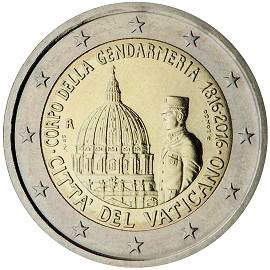 coin 2 euro 2016 vatican_guard coin 2 euro 2016 vatican_guard