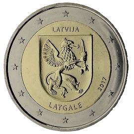 coin 2 euro 2017 Latvia_Latgale coin 2 euro 2017 Latvia_Latgale