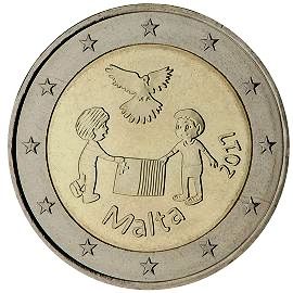coin 2 euro 2017 Malta_Solidarity coin 2 euro 2017 Malta_Solidarity