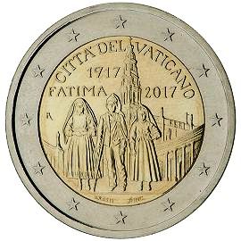 coin 2 euro 2017 Vatican_Fatima coin 2 euro 2017 Vatican_Fatima
