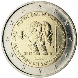 coin 2 euro 2017 Vatican_Saint_Peter_Saint_Paul coin 2 euro 2017 Vatican_Saint_Peter_Saint_Paul